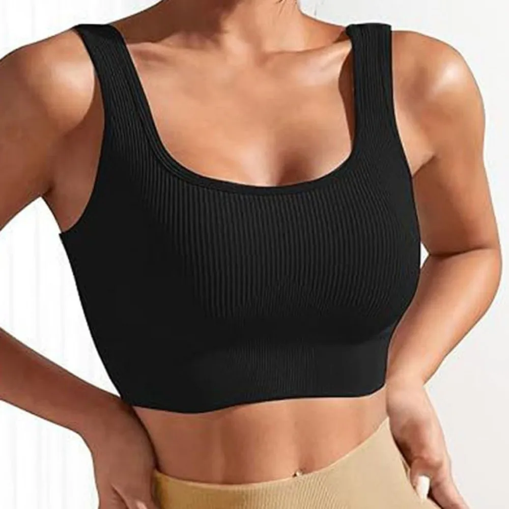

Yoga Wear Seamless Sports Bra Breathable Comfortable Fitness Vest Moisture-Wicking Shockproof Yoga Underwear Girls