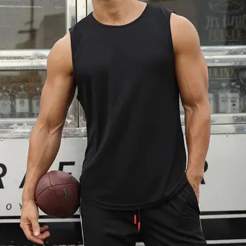 남자 언더 셔츠 조끼 빠른 드라이 스포츠 L XL XXL 블랙 러닝 통기성 피트니스 체육관 축구 유니폼