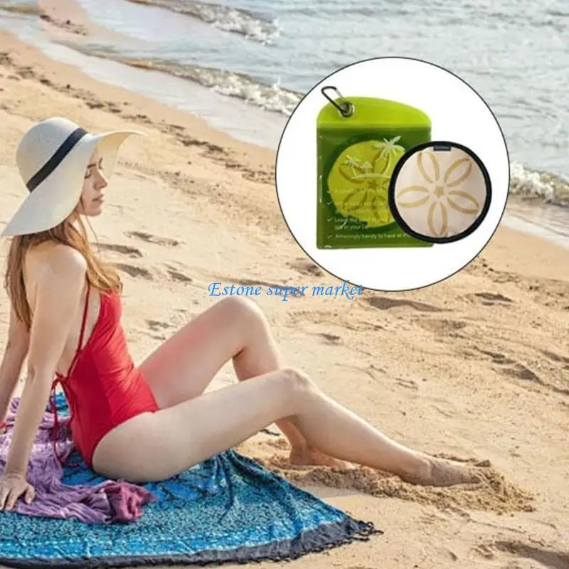 090B Practical Sand Removal Bag for Beach and Pool Pattern Sand Remover Sand Cleaning Pad for Beach Travel Accessories