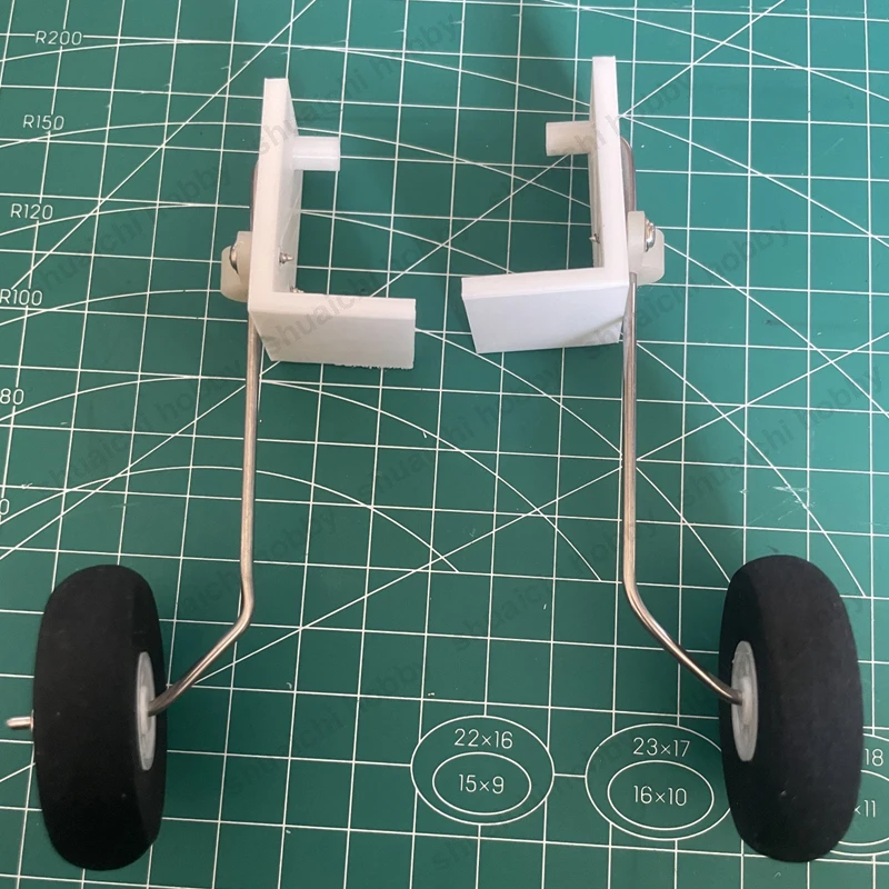 Kit d'assemblage de train d'atterrissage de direction pour modèle SU27, avec siège imprimé en 3D, fil d'acier de 2mm pour avion à voilure fixe RC, 1 ensemble