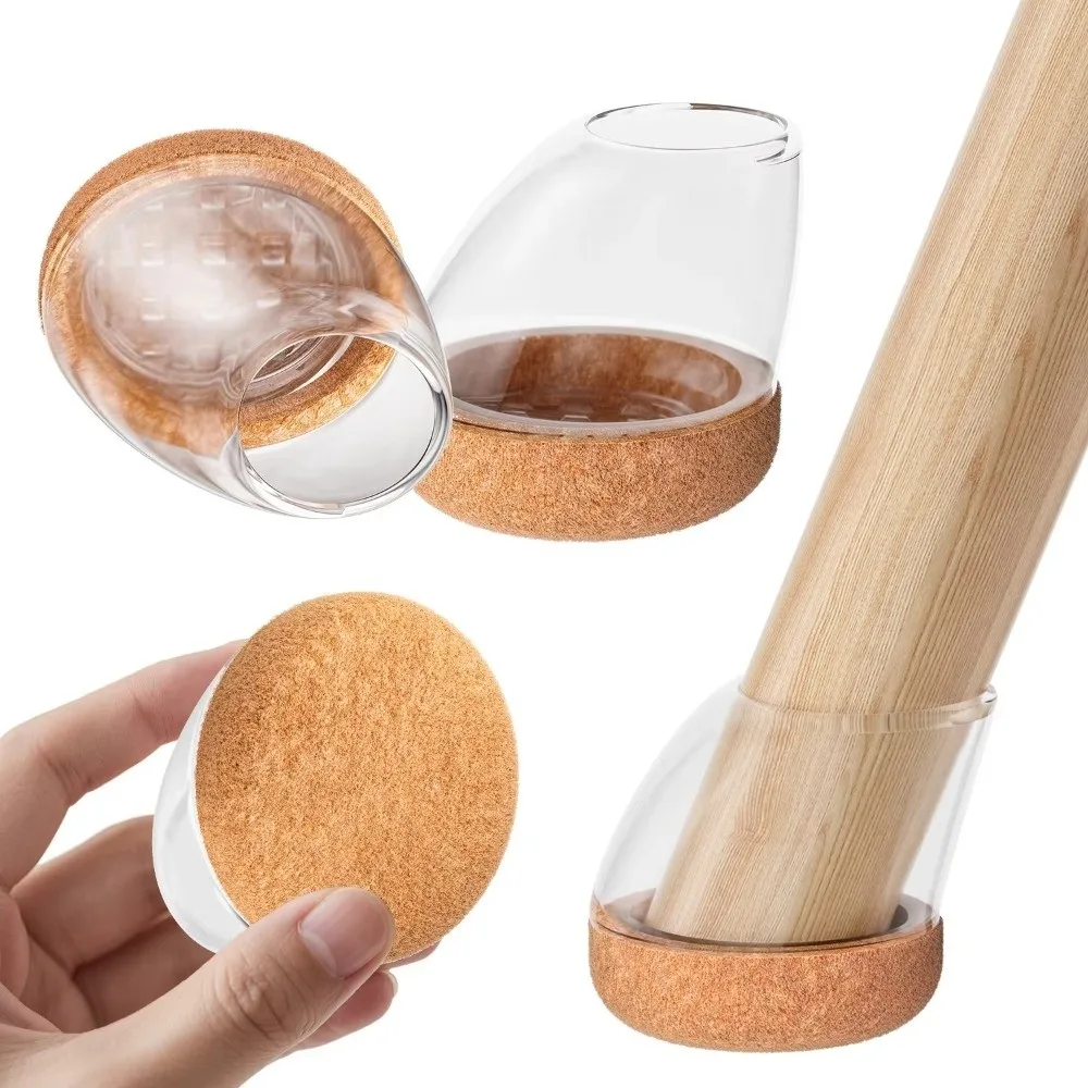 8 قطعة حماة ساق الكرسي القطرية أغطية القدم متعددة الوظائف مرنة سيليكون الأثاث منصات القدم حماية الأرضيات الخشبية #1