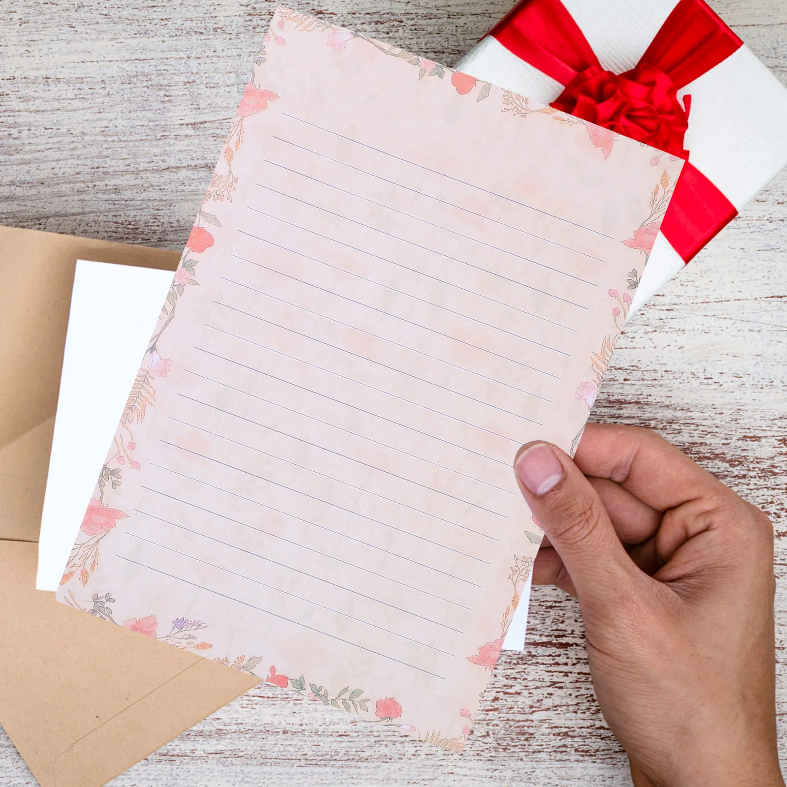 

5 комплектов, плотные цветы, конверт с животными, письмо, писчая бумага, набор канцелярских принадлежностей, декоративный гладкий креативный набор для стихов, заметок