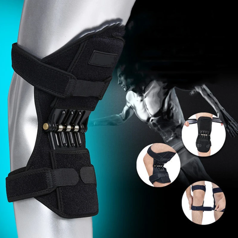 

1 Pair Of Knee Patella Booster Decompression Climber Outdoor Sports Knee Joint Auxiliary Fixed Support Knee Pad Shock Absorption