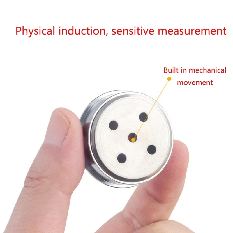 Round Temperature Testing Gauge -30 to 60℃ Mini Car Thermometer Embedded High Accuracy Temp No Battery Required