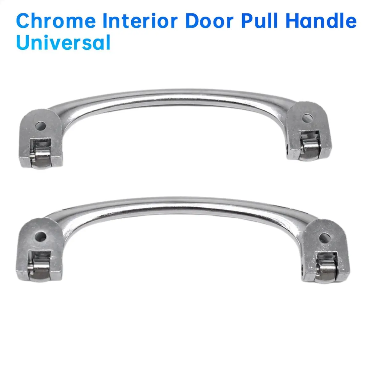11-1Pair Chrome Interior Door Pull Handle Universal for Classic Cars Tudor Austin Mini1 964-1993 Transporter/Caravelle