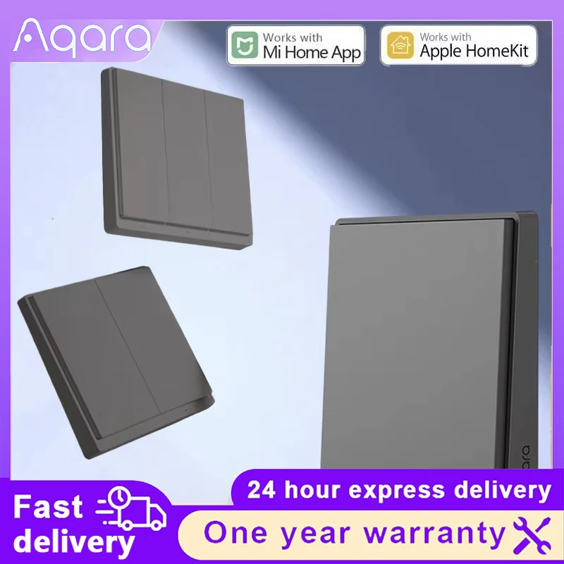 Aqara Smart Wall Switch E1 ZigBee 3.0 Smart Light Switch Wireless Key Light Switch Fire Wire With NO Neutral For Mi Home homekit
