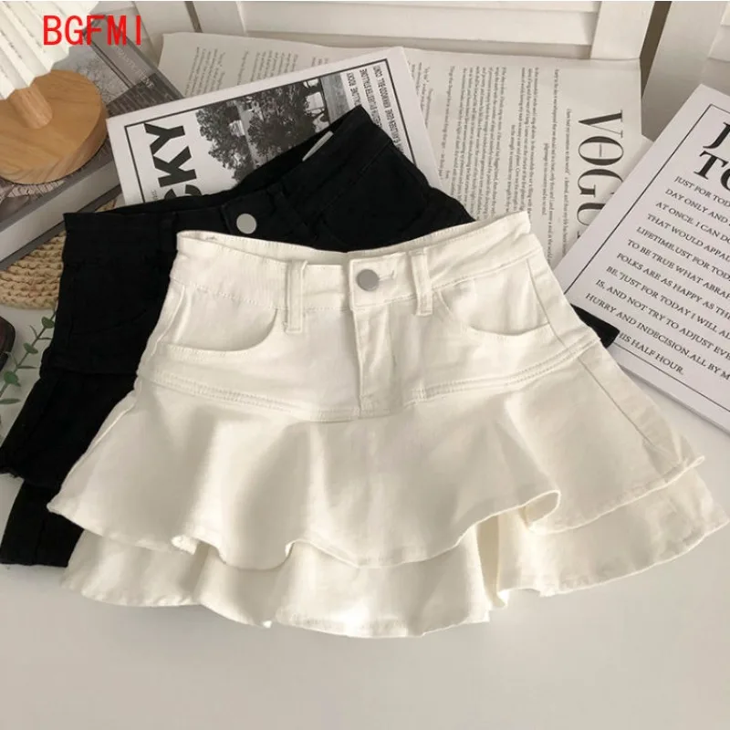 Frühling Sommer Neue Teenager kinder Kind Kurze Hosen Rock Mode Rüschen Rand Kuchen Rock Teen Mädchen Mini Culottes Kinder Kleidung
