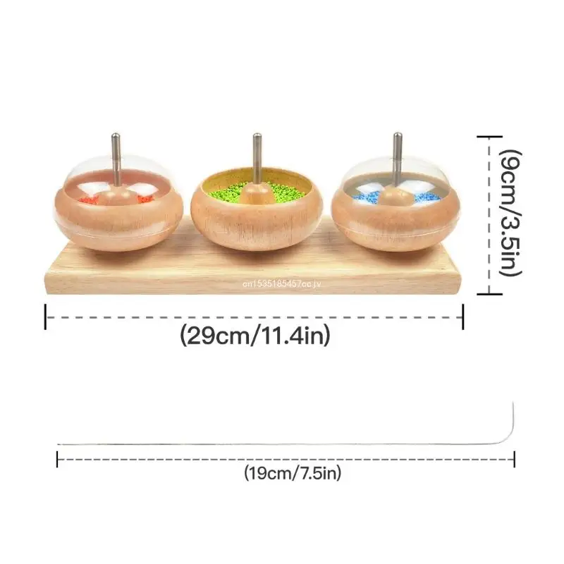 Bead Loader Bead Piercer Manual Rotation Three Bowls Beader Quick Beading Diy Beading Artifact for Beading Crafts Dropship