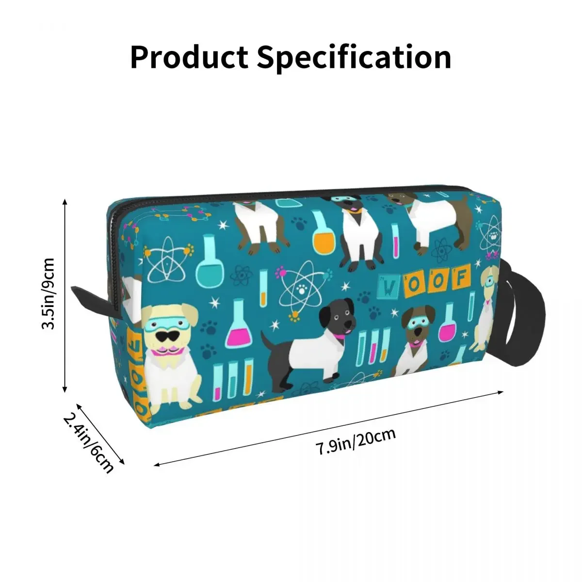 Lab Assistants Makeup Bag Cosmetic Organizer Storage Dopp Kit Toiletry Cosmetic Bag for Women Beauty Travel Pencil Case