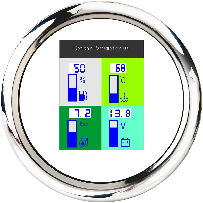 

85mm Four in One Multifunctional Combination Meter, Tachometer, Oil Pressure Gaugejavascript: