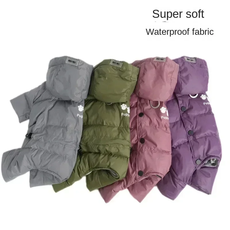 

Waterproof Down Pet Jacket Small Dog Clothes Winter Schnauzer Poodle Pomeranian Puppy Clothes Ropa Para Perro Dogs Accessories