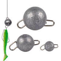 5pcs/lot Fishing Weight Sinker 3g-28g Deep Water Bullet Weight with Swivel Round Ball Sinkers Fishing Tackle Accessories