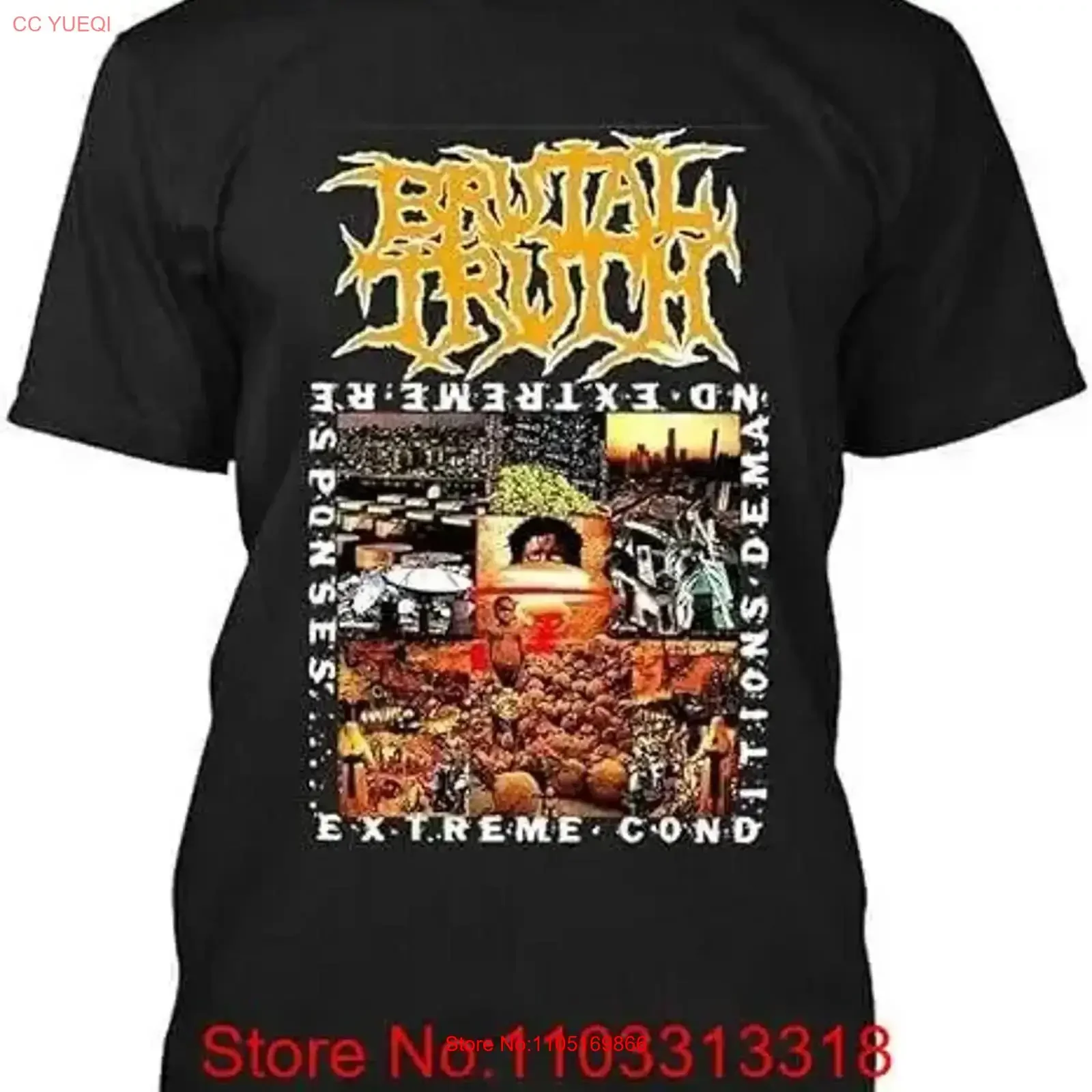 Brutal Truth American Grindcore Heavy Metal Band Music T Shirt S 4XL IM0438 vintage Washed designer clothes Soft vintage