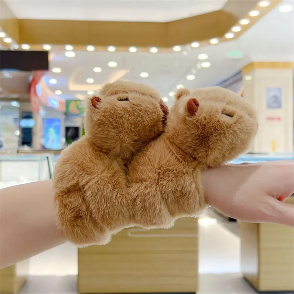 

Rodent Slap Bracelet Series Wrist Style Simulation Plush Doll Slap Bracelet 15cm Cute Doll Capybara Plush Wrist Band