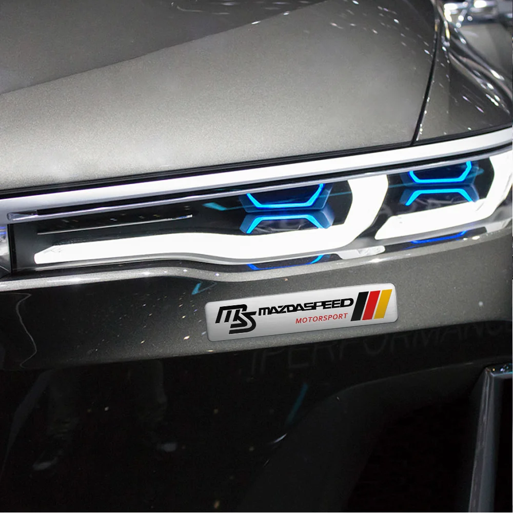 3D Aluminum Car Trunk Body Sticker Auto Modification Accessories For Mazda CX30 Skyactiv 323 626 Angksela MPS Miata RX7 RX8 MS