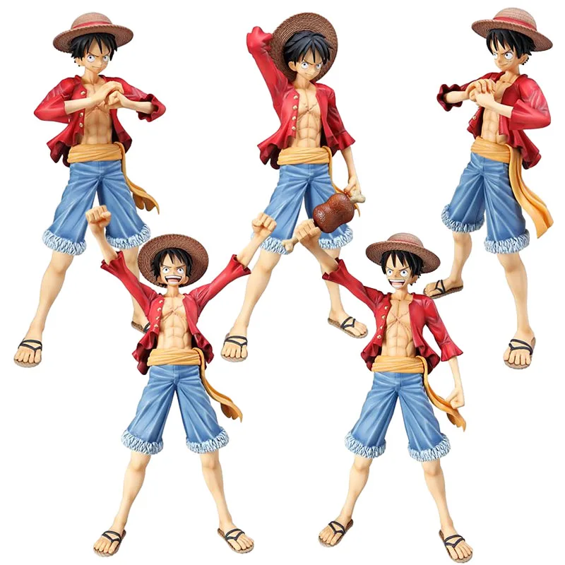 

Фигурка Аниме ONE PIECE Monkey D. Фигурка со сменной головой Luffy, стоящая фигурка, экшн-фигурка из ПВХ в коробке, игрушка, детская коллекция, подарок