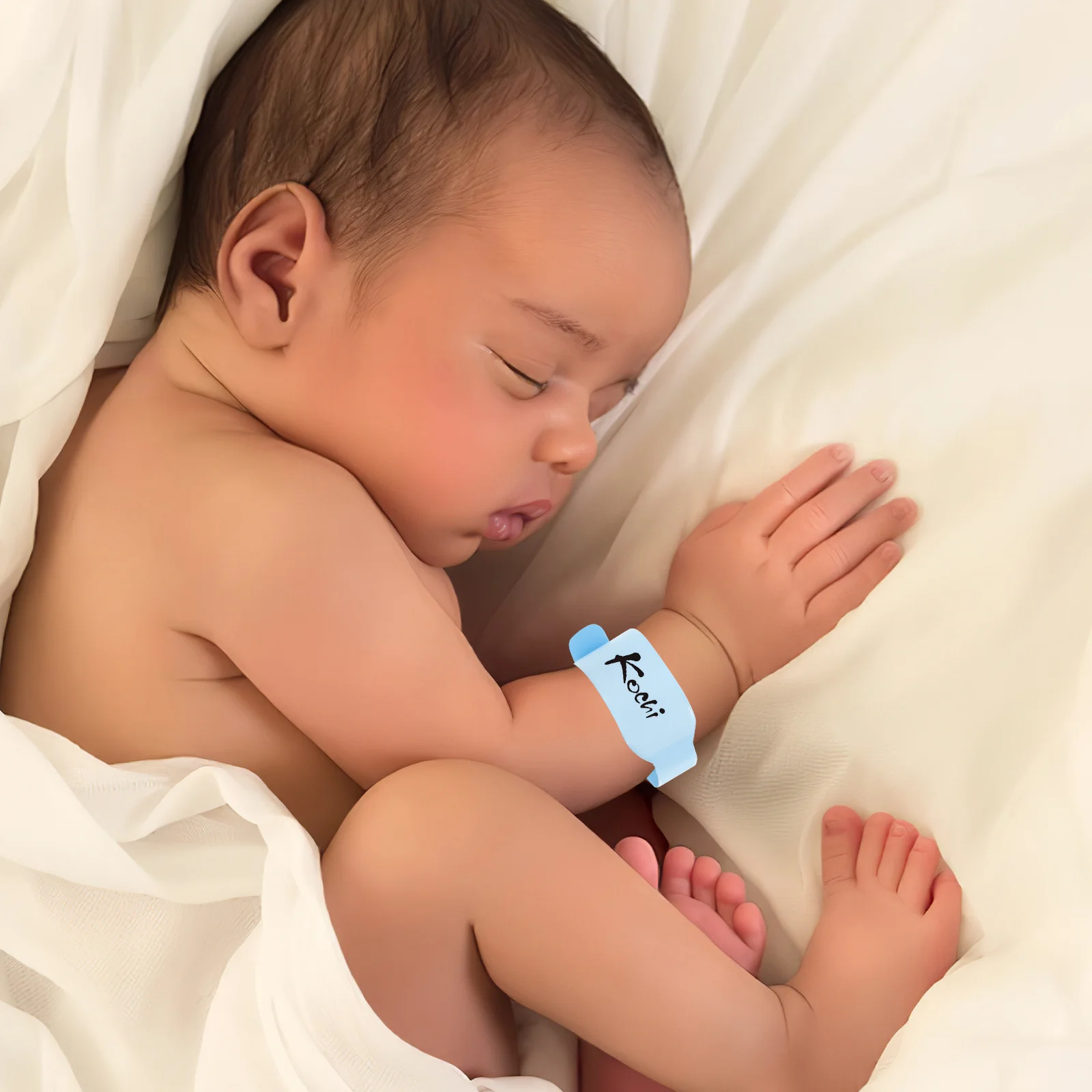 

100 Pcs Disposable Snap Wristband Identification Wristbands Medical Bracelets PVC