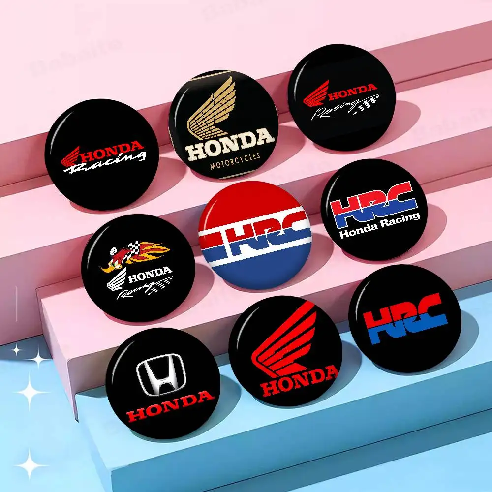 H-HRC H-HONDA Motorrad-Logo Kreative Weiche Anstecknadeln aus Weißblech Tier-Icon Brosche Revers-Rucksack-Abzeichen Zubehör Pin