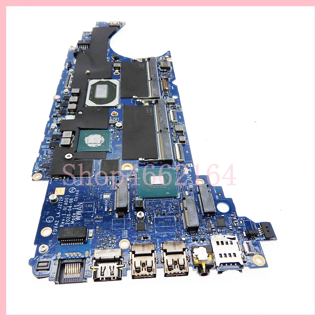 LA-J272P with i5-10400H CPU MX250-V2G GPU Laptop Motherboard For Dell Latitude 5411 Notebook Mainboard CN-04W4Y1 100% Tested OK