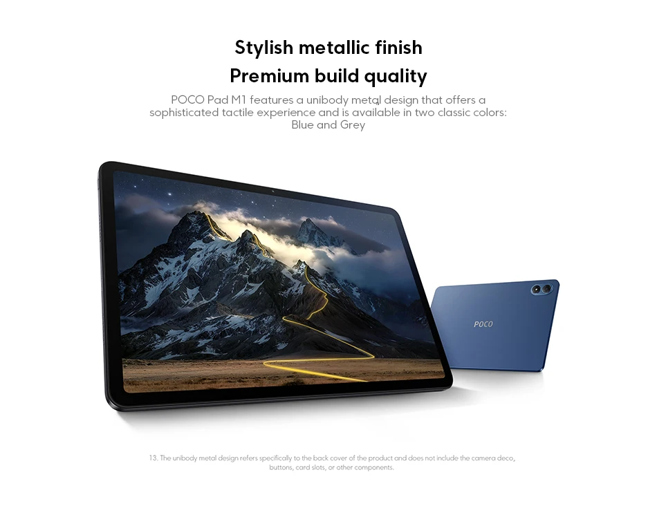 Global Version POCO Pad M1 sbapdragon 7s Gen 4 tablet 8MP camera