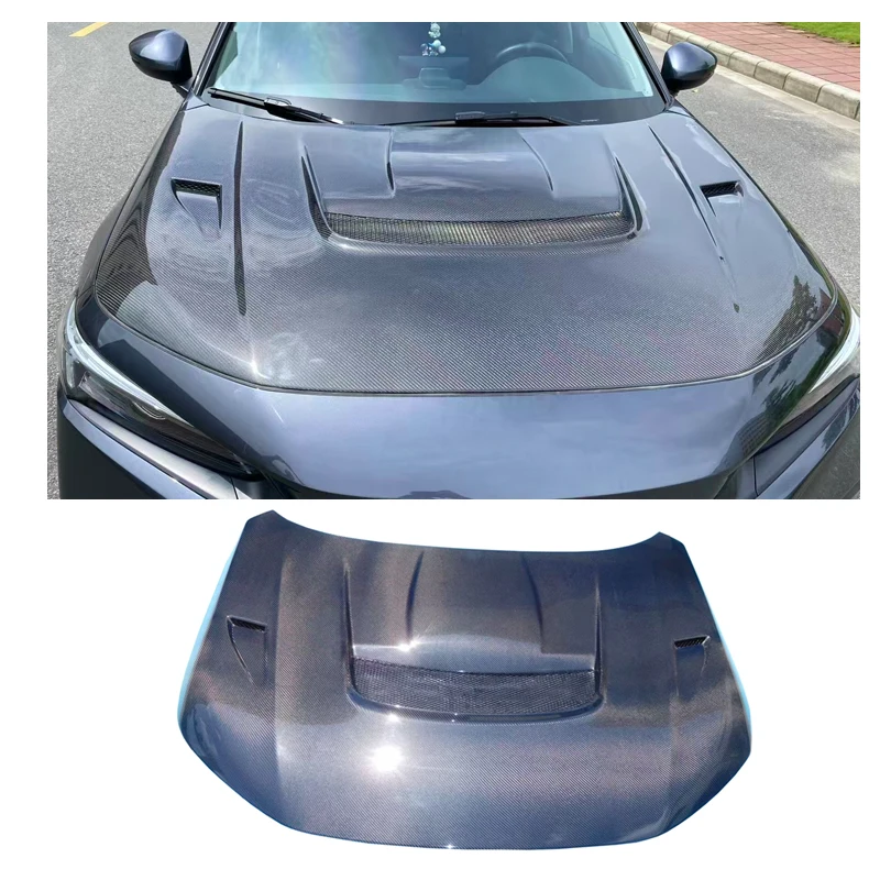 

For 11th Generation for Civic Custom Body Parts Wet Carbon Fiber Modified Forge Hood 11th Generation for Civic Carbon Fiber