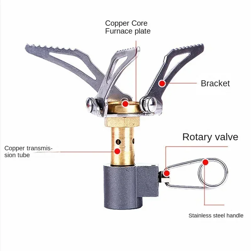 BRS Mini Gas Cooker Burner Lightweight Camping Hiking Gas Burner Outdoor Portable Solo  Camping Gas Stove BRS-3000t