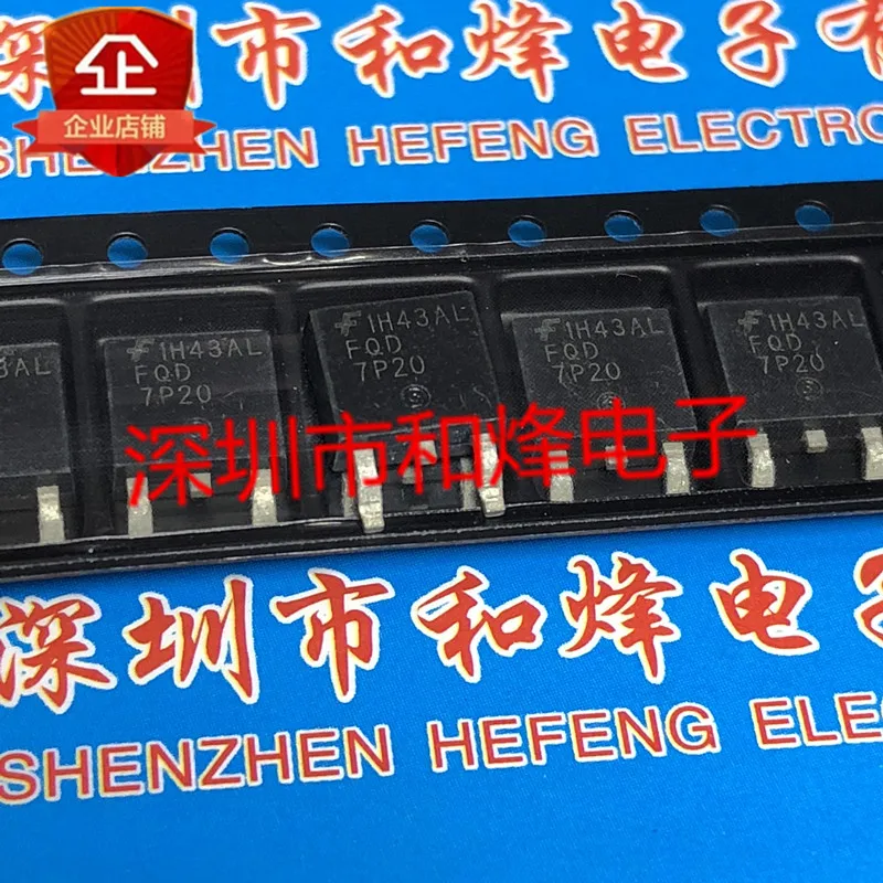 

Original 5pcs/ FQD7P20 TO-252 -200V -7A