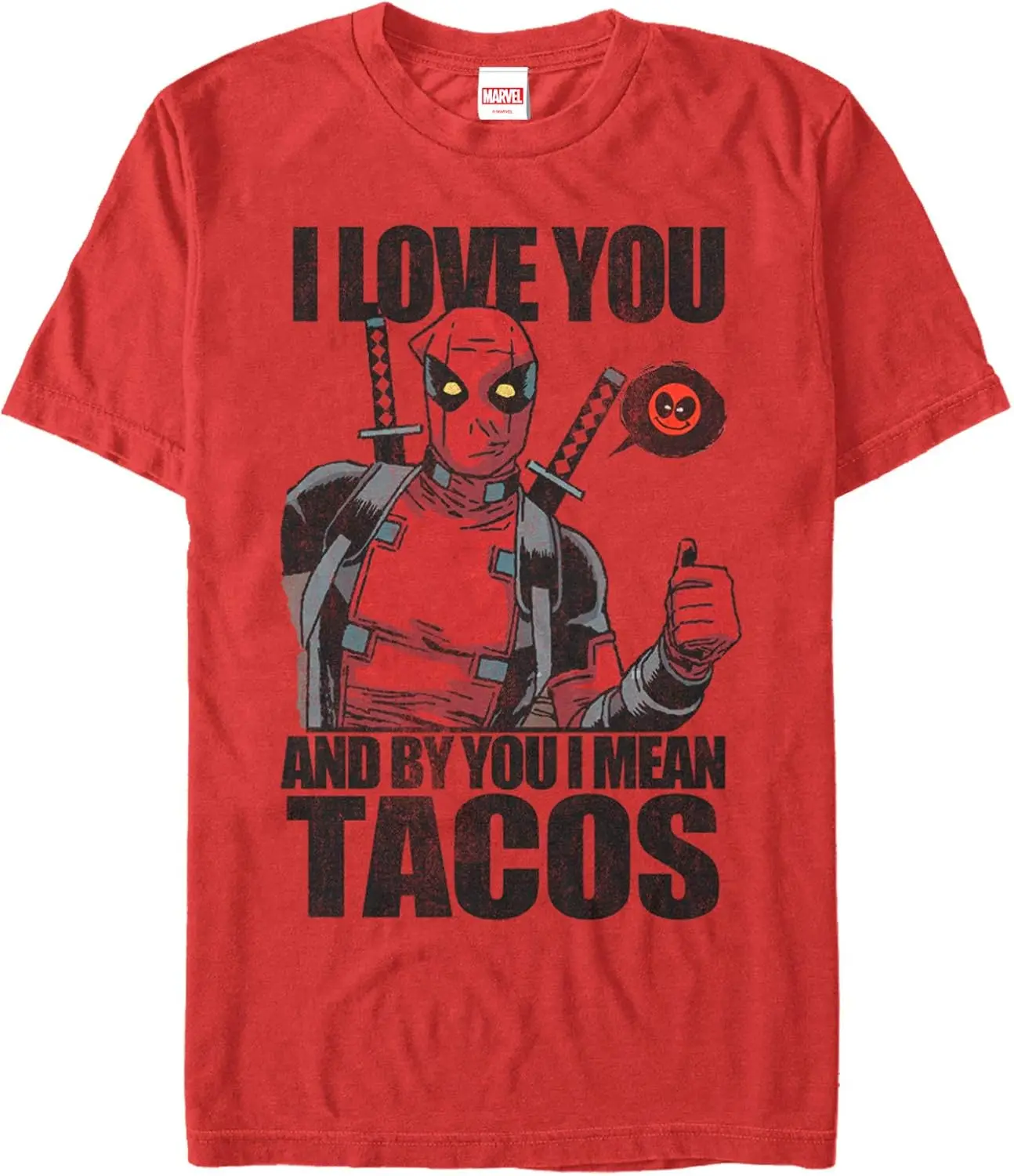 

Men's Marvel Deadpool Love You and Tacos T-Shirt