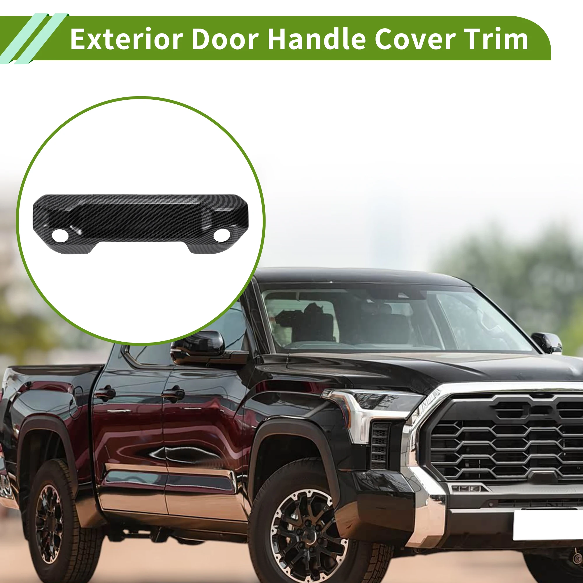 

UXCELL Exterior Door Handle Cover Trim Tailgate for Toyota Tundra 2022-2025 ABS 1 Pc