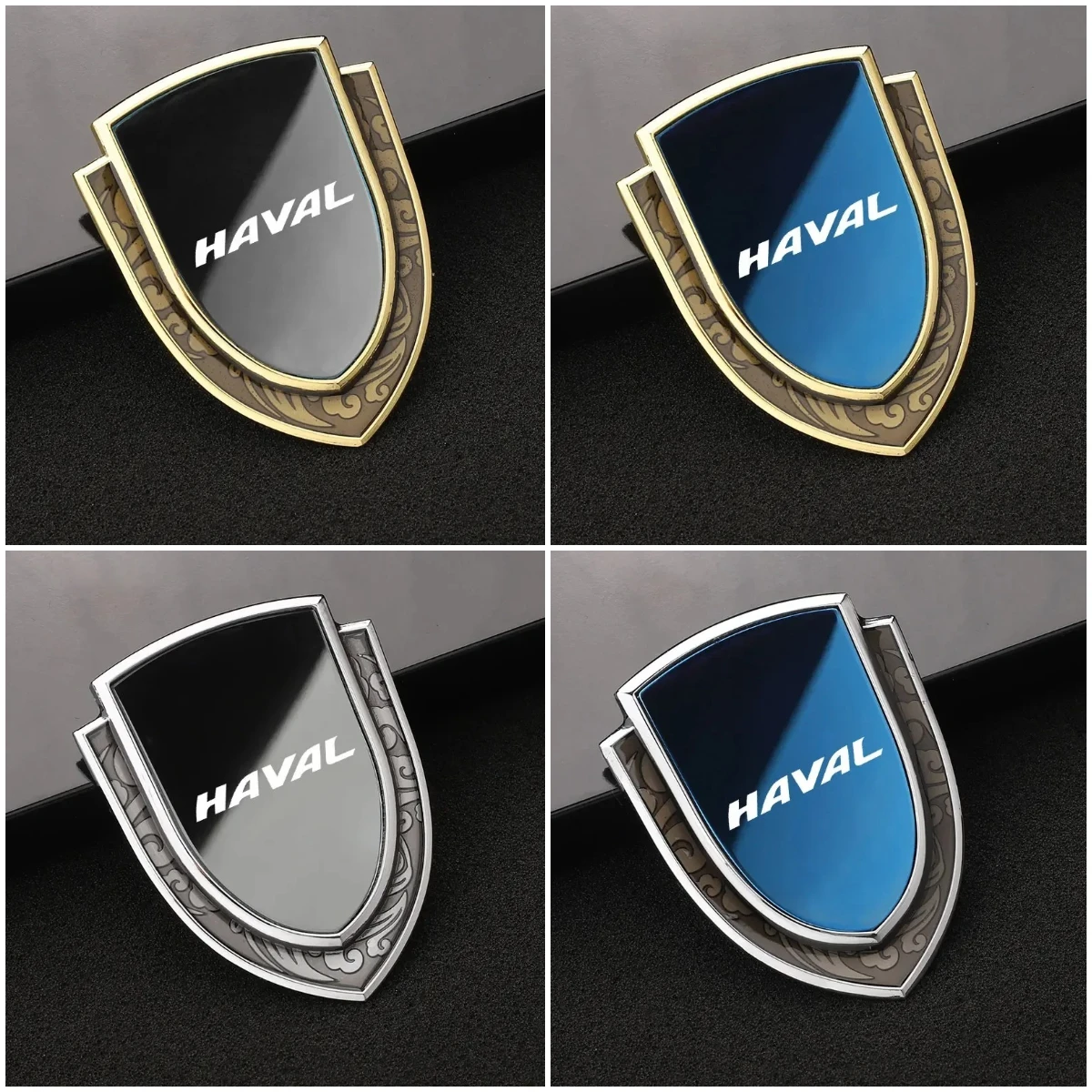 3D Metal Car Shield Emblem Sticker Badge Fender Trunk Body Decor Auto Accessories For Haval Jolion H6 M6 Dargo Raptor F7 H7 H9