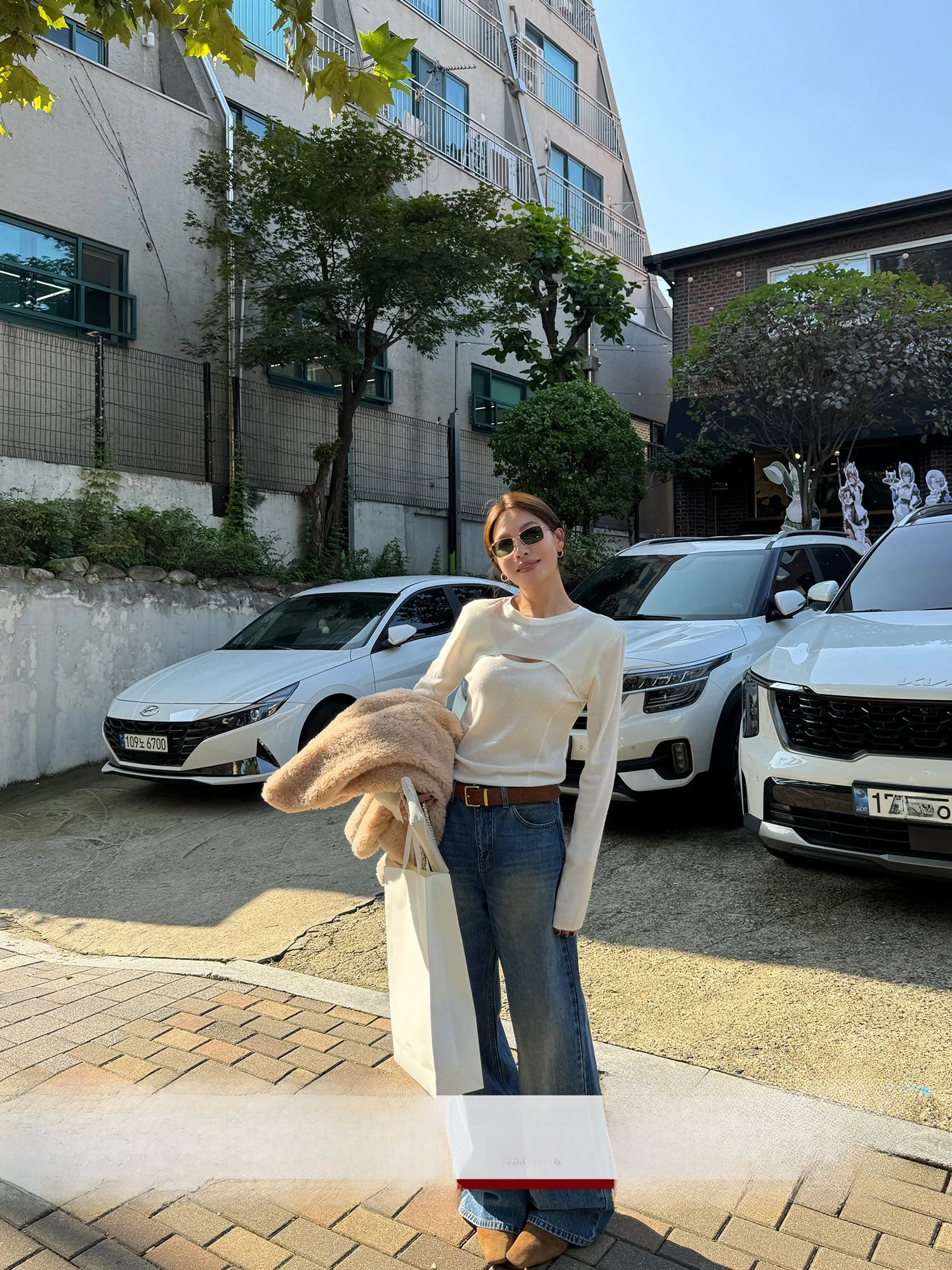 

Женская футболка YANGLE с длинным рукавом из шерстяной смеси, с вырезами на плечах, приталенная, для ношения под одеждой, повседневная, осенняя мода