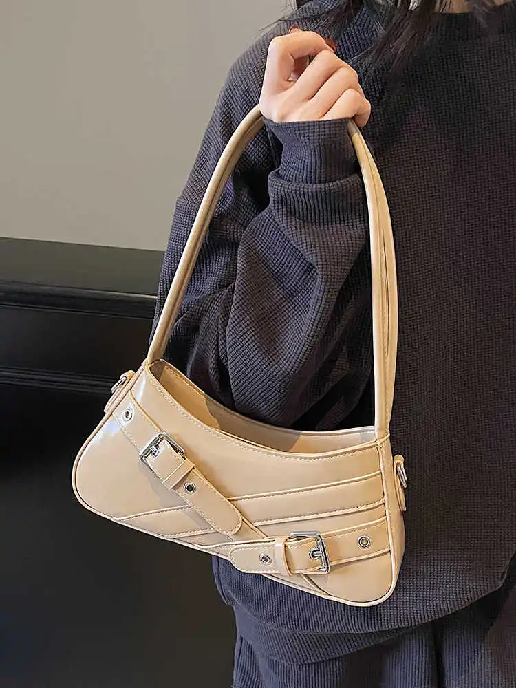 

Нишевая сумка премиум-класса для женщин, большая вместимость, новинка 2025, весна-лето, ретро сумки на одно плечо, дорожная сумка через плечо