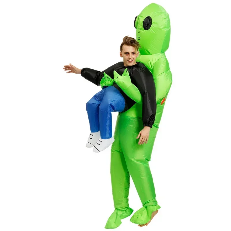 ET-Aliens Inflatable Costume Scary Monster Cosplay for Adult Kids Thanksgiving Christmas Party Festival Stage Children Clothing