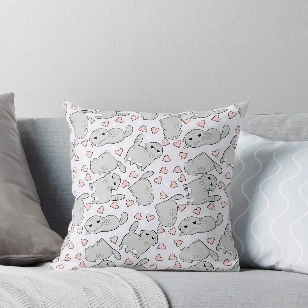 

Angry Cat Candy Hearts Throw Pillow Luxury Room Decorative Cushions Decorative Cushions Cusions Cover pillow