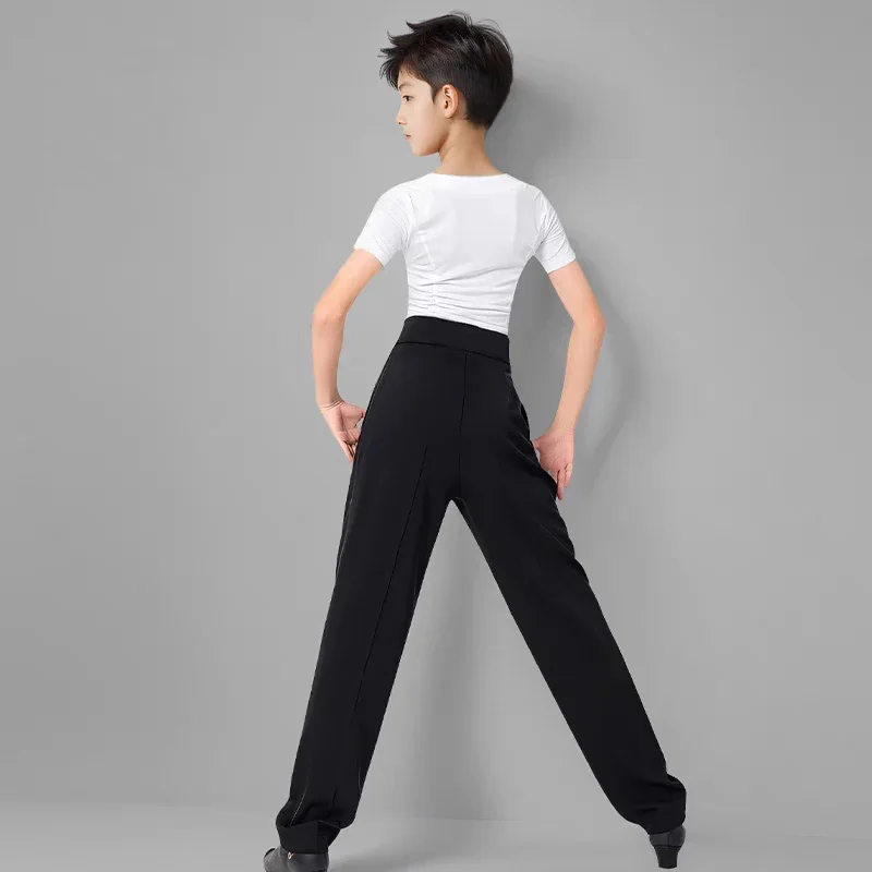 Mode enfants vêtements de danse moderne garçons salle de bal danse compétition Costume enfants danse latine vêtements formation porter SL12817