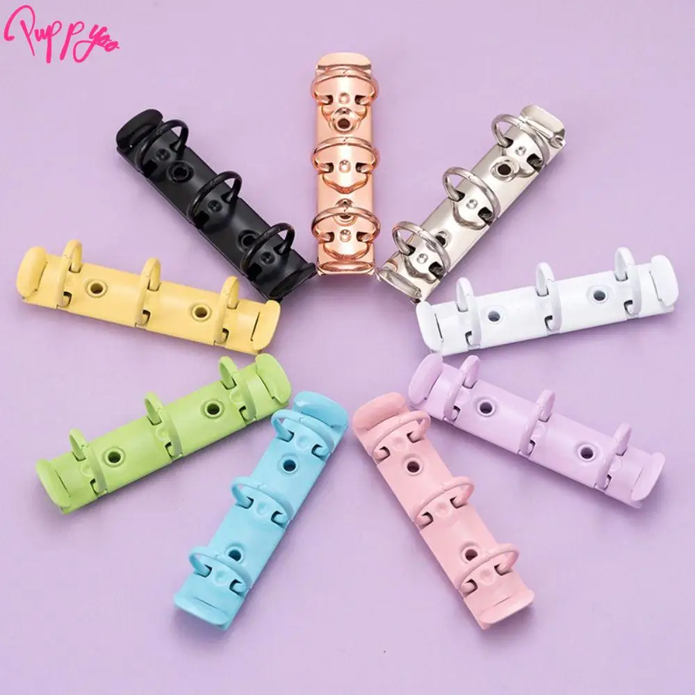 Detachable Metal Spiral Rings Binder Clip DIY High Quality A8 Paper Binder Clips Album Diary Loose Leaf Ring File Folder