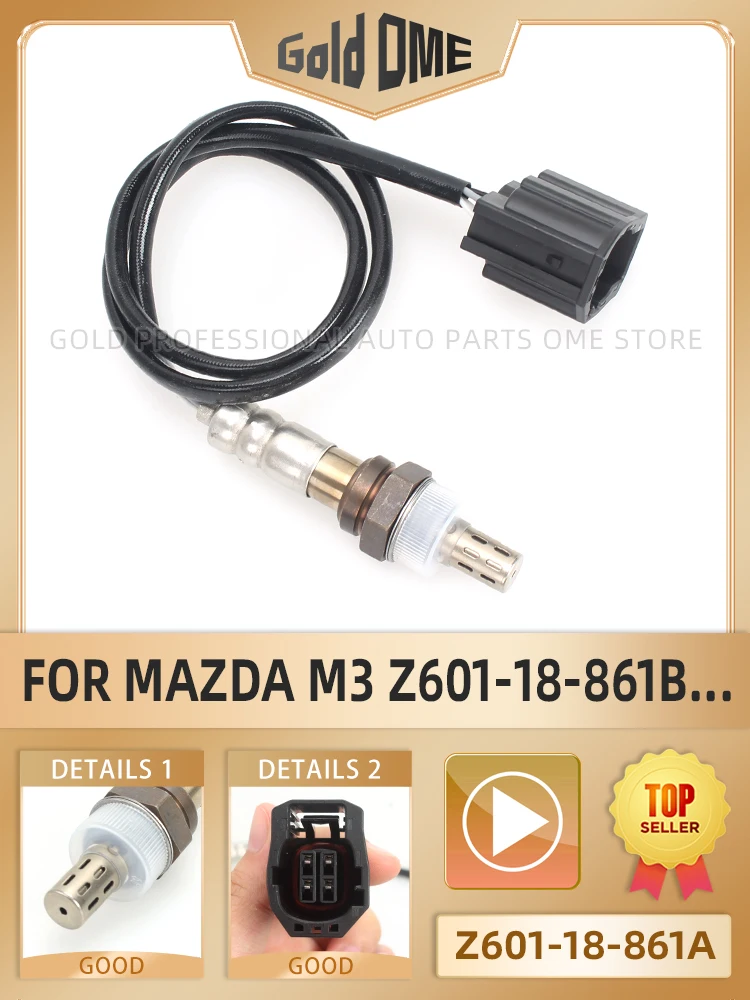 1 szt. Sonda lambda O2 przed katalizatorem do Mazda 3 BK 1.4L 1.6L 2003 2004 2005 2006 2007 2008 2009 Części zamienne Z601-18-861A — zdjęcie 2