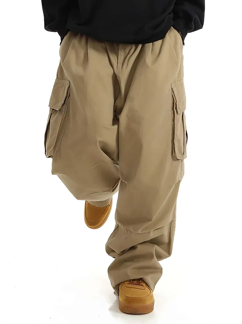 Amerikanischer Hip-Hop-Streetwear-Stil: Trendige Weite Jogginghose für Männer und Frauen, Leichte Cargo-Hose mit Mehreren Taschen, Lässige Hose – Detail 12