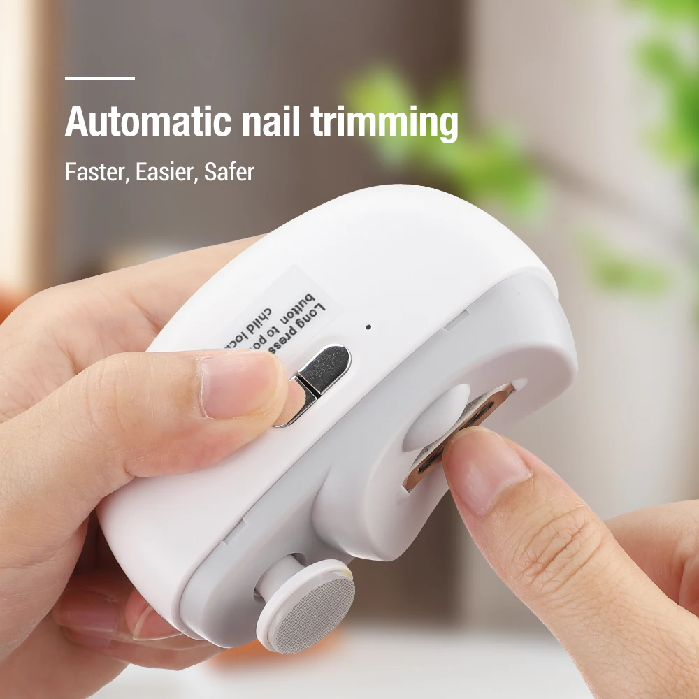 2 in 1 Electric Nail Clipper Mill for Manicure Polishing Fingernail Automatic Trimmer For Adult Baby Nails Cutter Sander Grinder