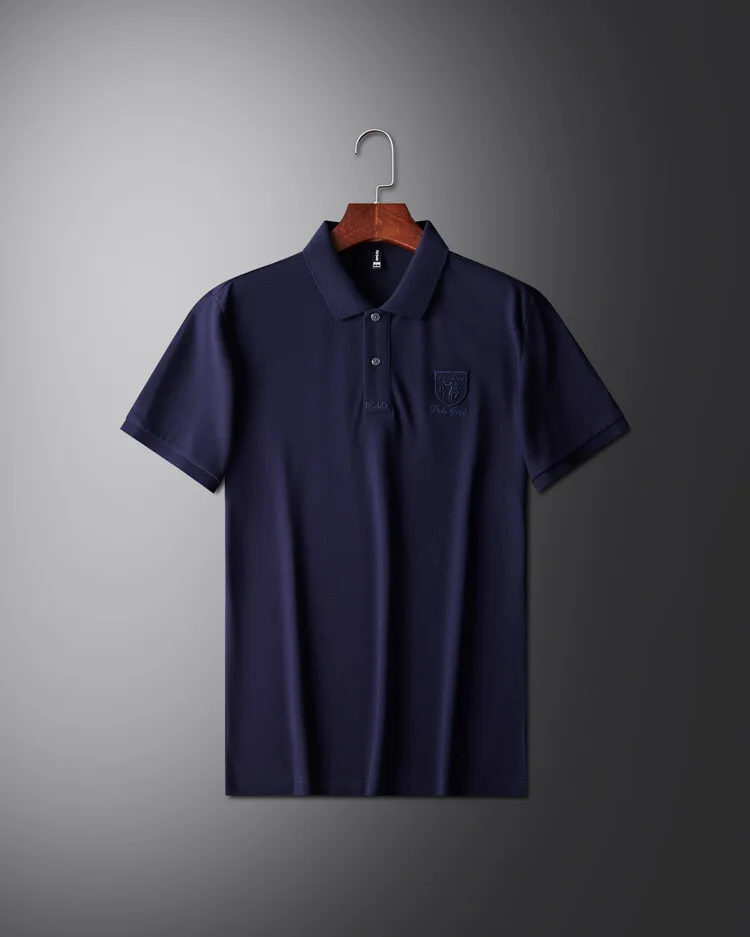 Designer's new fashionable short sleeve polo shirt men high-end brand embroidered T-shirt summer ice silk breathable casual top image 6