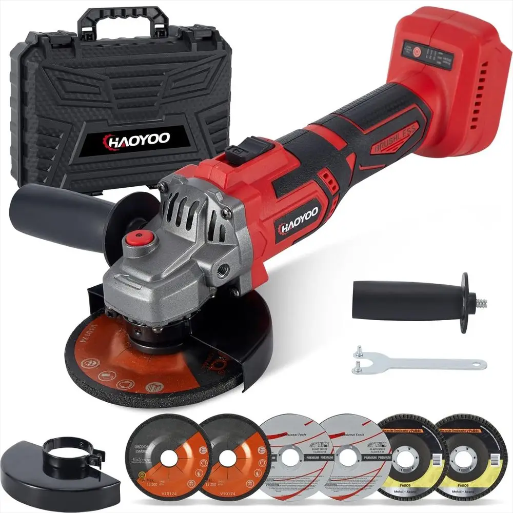 

Аккумуляторная угловая шлифмашина 18 В с бесщеточным двигателем для резки, шлифовки и полировки (аккумулятор в комплект не входит)