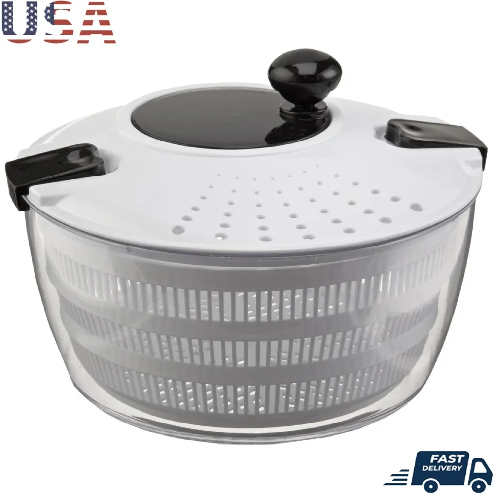 

Salad Spiinner with Locking and Straining Lid 4.5 Qt
