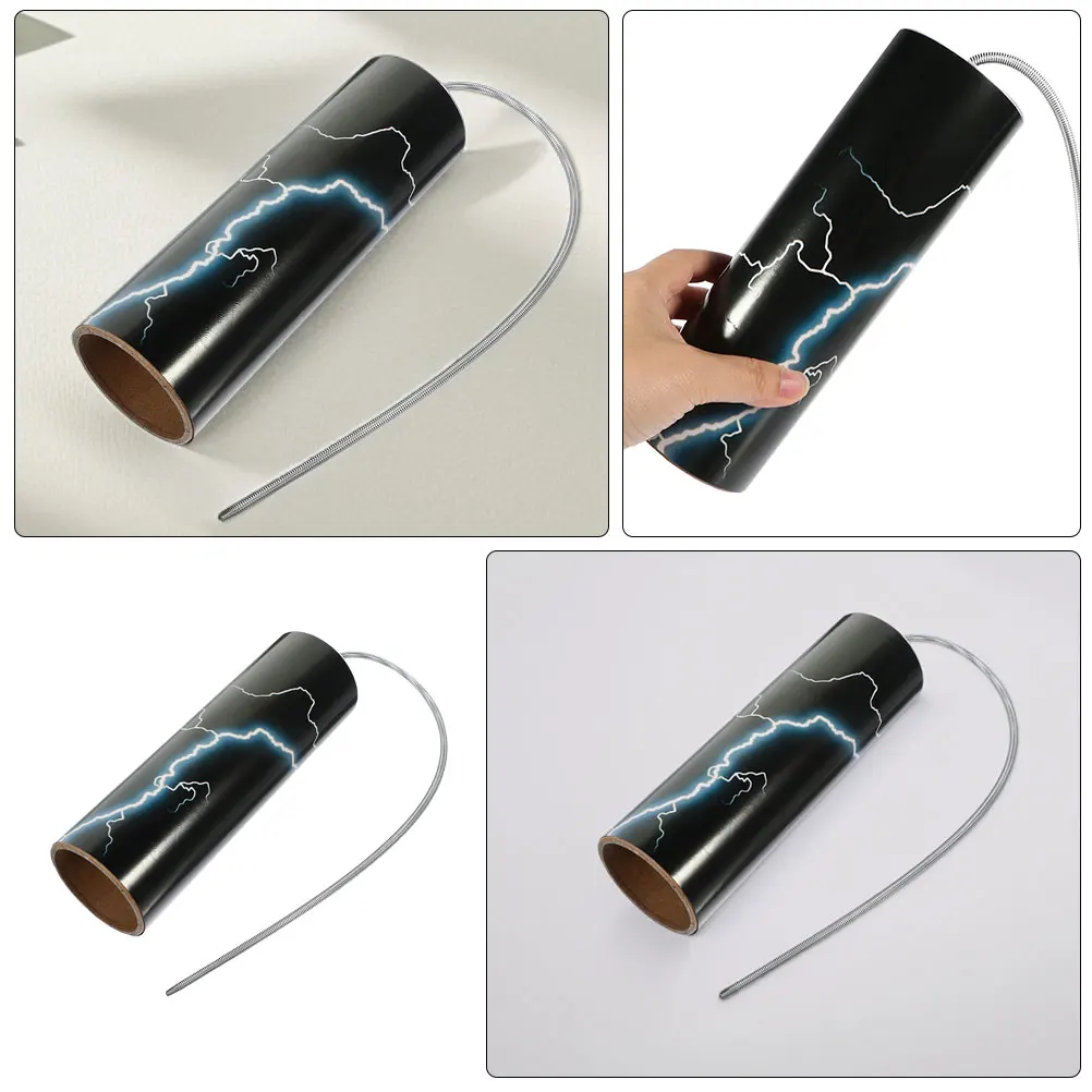 

2pcs Thunder Drum Tube Percussion Instrument Musical Noisemakers Kids Toy Sound Effect Paper Cheer Educational Play