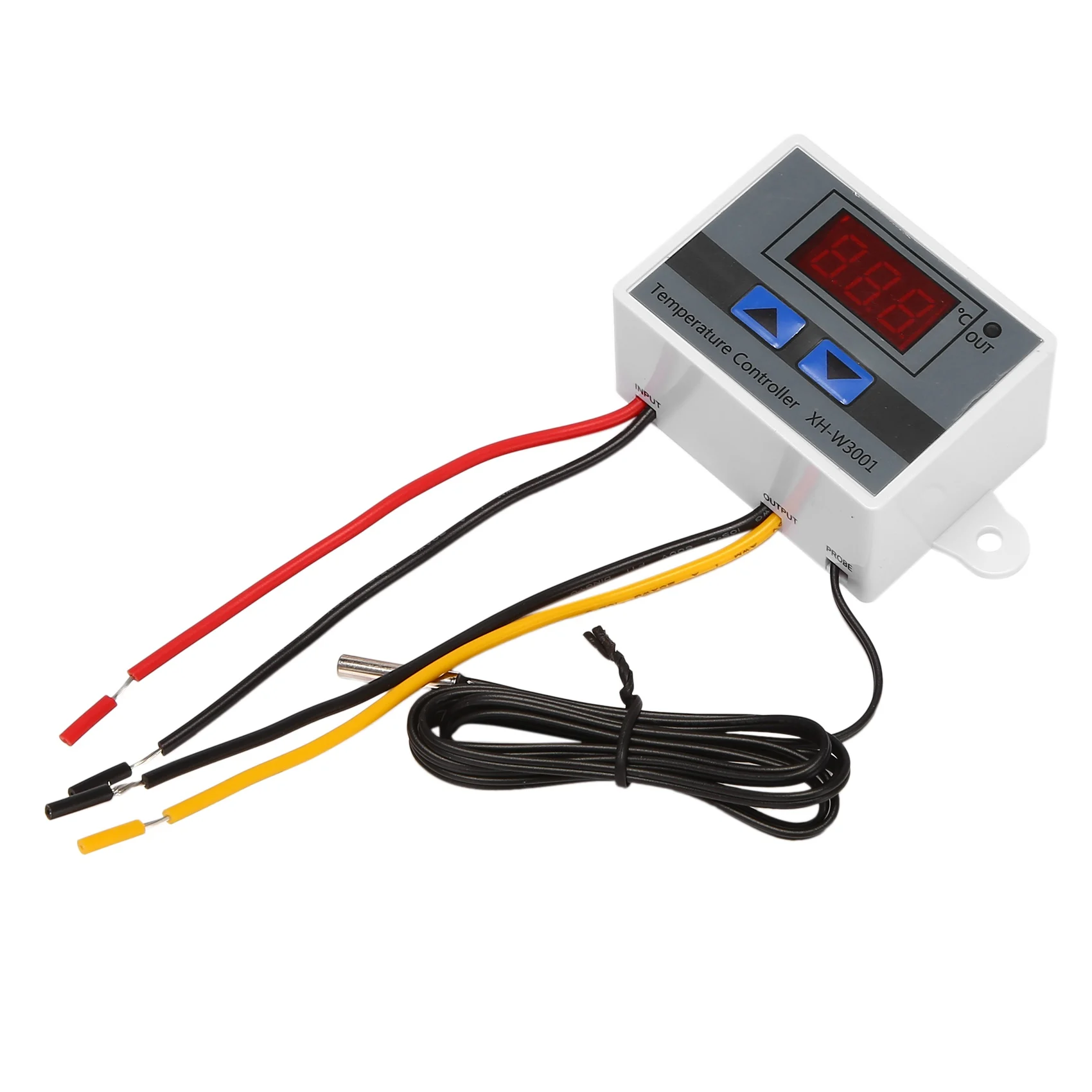 220V Digital LED Temperature Controller 10A Thermostat Control with Switch Digital Display Incubation Controller