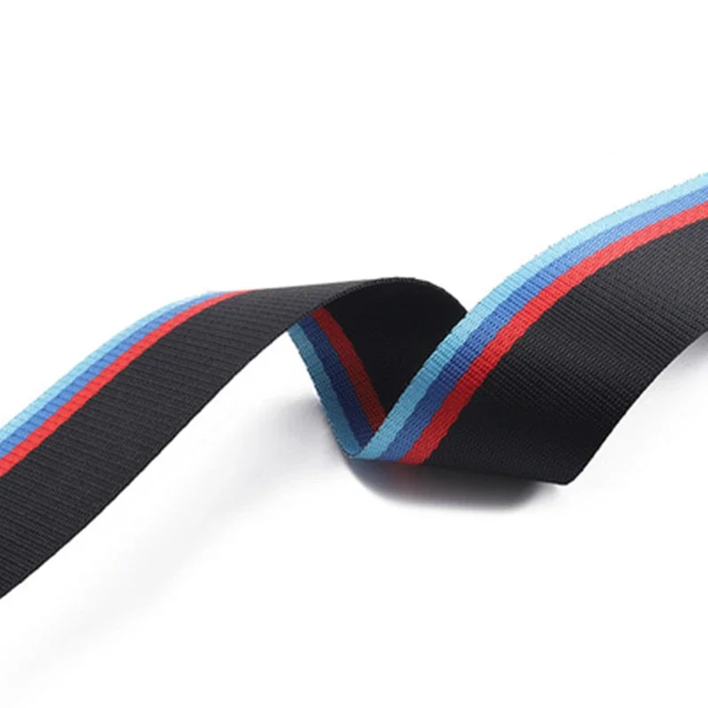 Polyester Webbing Racing Seat Belt 4.8cm Seatbelt Safety Webbing 3.5 To 30 M for Front Rear Row Car Seat Accessories Blue Red