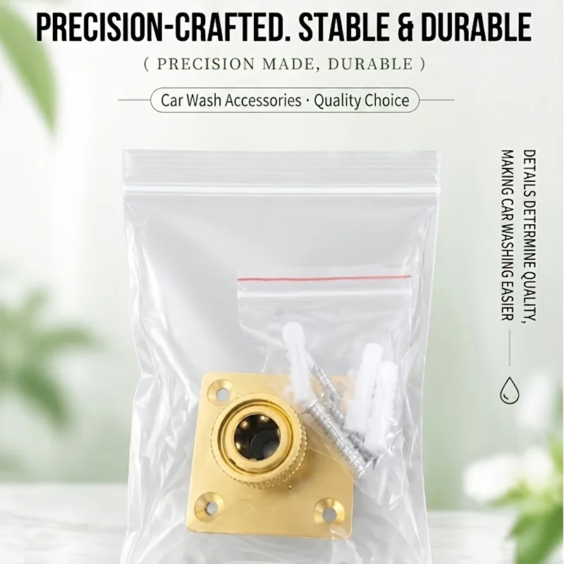 Pressure Washer Foam Cannon Wall‑Mount Holder,1/4