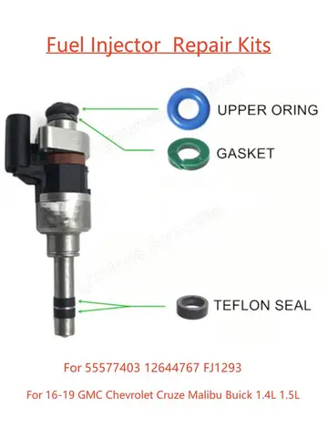 4 комплекта ремкомплектов топливных форсунок GDI для GMC Chevrolet Cruze Malibu Buick 1.4L 1.5L 2016-2019 (AY-RKG912)