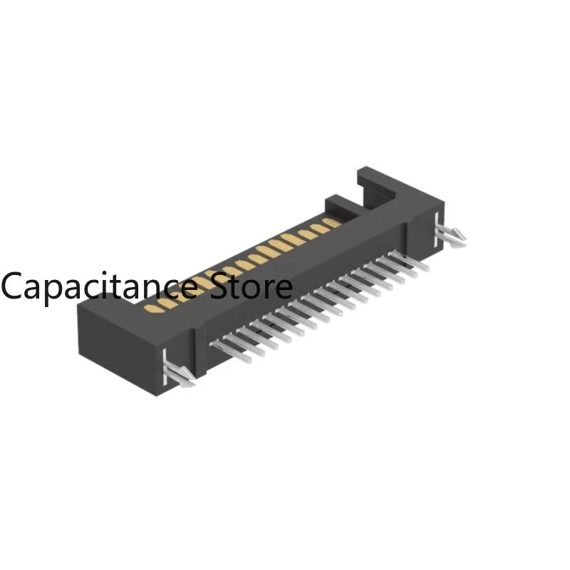 

10PCS Factory direct supply SATA 15P male single-row 180-degree hard disk interface with harpoon gold finger connector