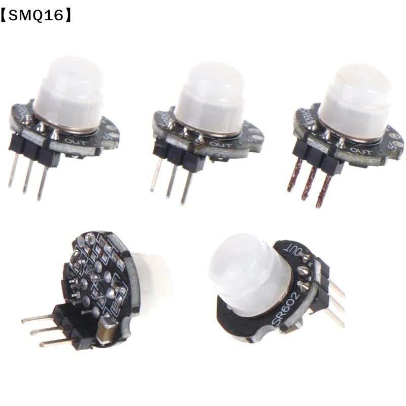 1/3/5Pcs SR602 MINI Motion Sensor Detector Module Pyroelectric Infrared PIR Kit Sensory Switch Bracket For Diy With Lens【SMQ】