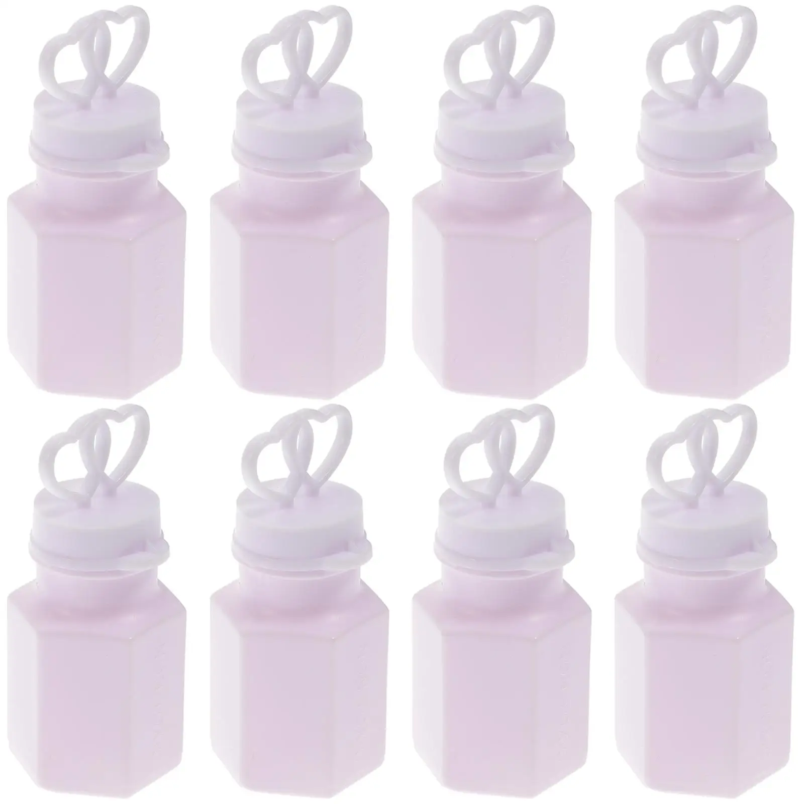 Bouteilles vides en forme de Double cœur, 24 pièces, cadeaux de fête de mariage, bouteille à bulles, cadeau pour enfants, bâtons à bulles en plastique